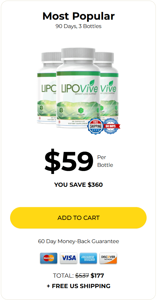 LipoVive  price 3 bottle